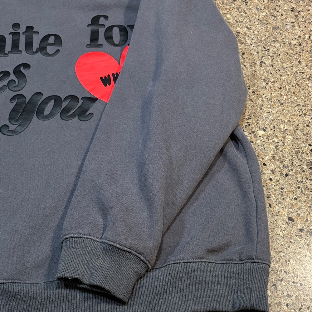White Fox Sweatshirt White Fox Loves You WHT FX - Picture 4 of 7